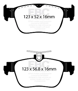 DPX2442 Klocki hamulcowe ULTIMAX2 EBC Brakes Citroen C4 3rd Generation DS DS3 Crossback Opel Corsa F Peugeot 2008 SUV Mk2 208 Mk2 VAUXHALL Corsa F
