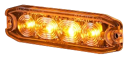 Lampa Ostrzegawcza Kogut LED Purelux Strobe Ultra Slim 12V 24V 96mm 8W
