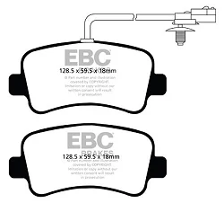 DPX2084 Klocki hamulcowe ULTIMAX2 EBC Brakes Nissan COMMERCIAL NV400 Opel Movano Renault Master Passenger Renault COMMERCIAL Master VAUXHALL COMMERCIAL Movano Interstar Master ZE