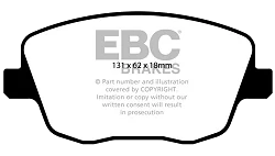 DP1436 Klocki hamulcowe ULTIMAX2 EBC Brakes Skoda Fabia 6Y