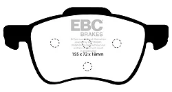 DP41229R Klocki hamulcowe YELLOWSTUFF EBC Brakes Volvo S60 Mk1 S80 Mk1 V70 Mk2 V70 XC XC70 Mk1 Cross Country Volvo S60 T5 S60 S80 V70 XC70 S60 Mk1 T5 S80 Mk1 T6 V70 Mk2 R V70 Mk2 T5 V70 Mk3