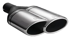 Uniwersalna końcówka tłumika owalna 220×80mm długość 220mm średnica montażowa 55mm - N2-55L*/55