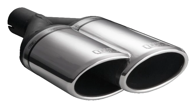 Uniwersalna końcówka tłumika owalna 220×80mm długość 220mm średnica montażowa 55mm - N2-55L*/55