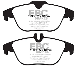 DP1990 Klocki hamulcowe ULTIMAX2 EBC Brakes Mercedes-Benz CClass W204 C180 CClass W204 C180 K CClass W204 C180 TD CClass W204 C200 CClass W204 C200 K CClass W204 C200 TD CClass W204 C220 TD