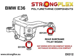 036105B: Kompletny zestaw zawieszenia BMW e36