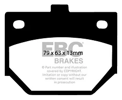 DP329 Klocki hamulcowe ULTIMAX2 EBC Brakes Daihatsu Charade Consorte Suzuki Alto FX Coupe SC Coupe Toyota 100