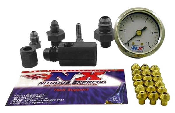 Mini Flo-Check Gouge Included (Chceck Flowing Fuel Pressures) Nitrous Express NX 15519