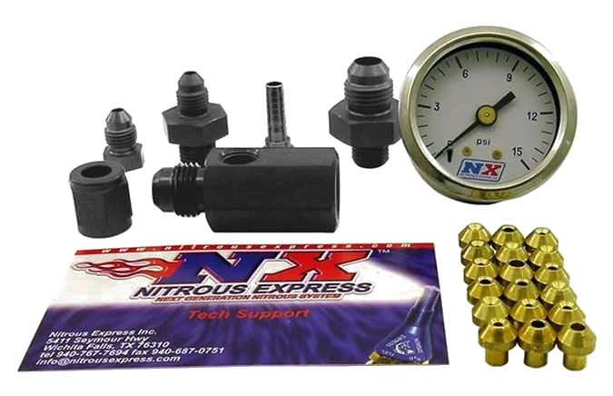 Mini Flo-Check Gouge Included (Chceck Flowing Fuel Pressures) Nitrous Express NX 15519