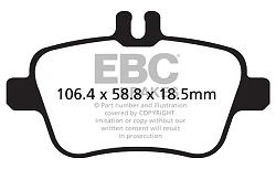 DPX2157 Klocki hamulcowe ULTIMAX2 EBC Brakes Infiniti Q30 QX30 Mercedes-Benz CLA Shooting Brake X117 CLA180 CLA Shooting Brake X117 CLA200 CLA Shooting Brake X117 CLA250 CLA Shooting Brake X