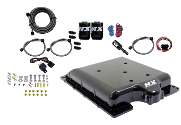 Billet Supercharger Lid with Integrated Nitrous without Bottle for Dodge Hellcat / Demon Nitrous Express NX 20972-00