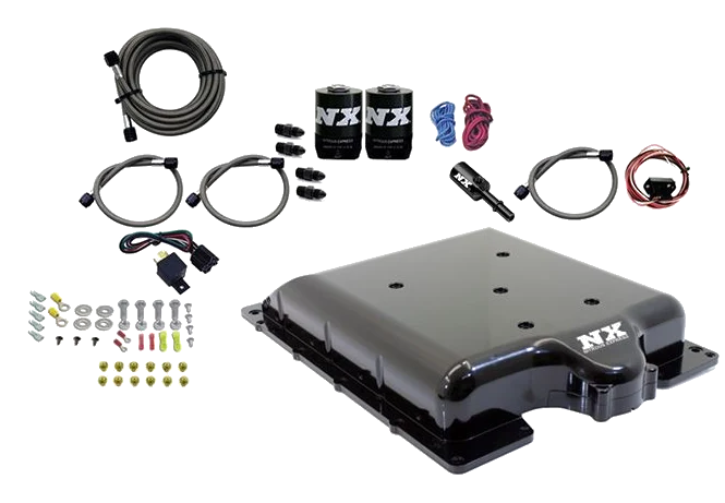 Billet Supercharger Lid with Integrated Nitrous without Bottle for Dodge Hellcat / Demon Nitrous Express NX 20972-00