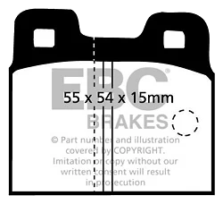 DP218 Klocki hamulcowe ULTIMAX2 EBC Brakes Alfa Romeo Alfetta Alfetta GT Alfetta GTV Giulietta 116 Porsche 914 914/6
