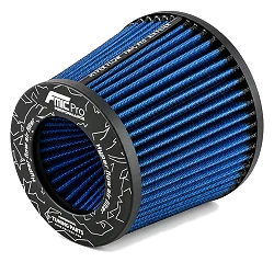 Stożkowy filtr powietrza FMIC.Pro dł. 125mm średnica montażowa 102mm niebieski