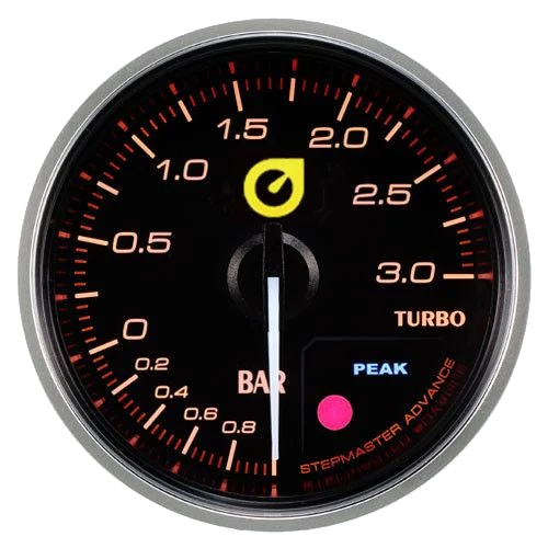 Wskaźnik New Auto Gauge Boost 60mm bursztynowy