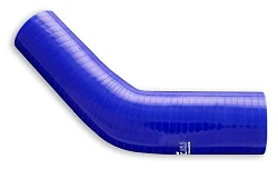 Silikonowe kolanko redukcyjne 45' 76/83mm Niebieski - 004576/83-N