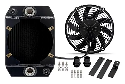 Mishimoto MMRAD-UNI-DRG Universal 9in Drag Race Performance Aluminum Radiator Black