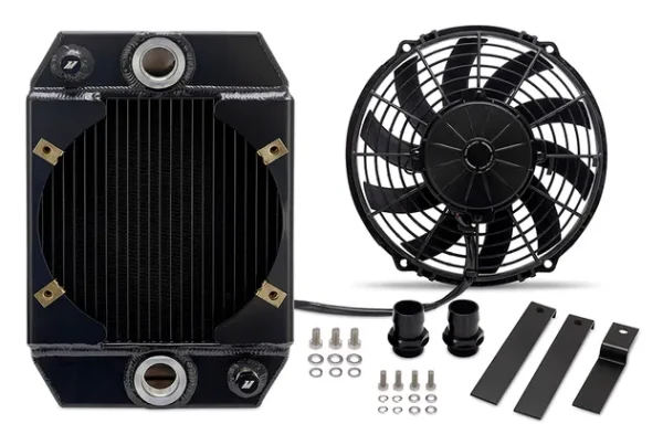 Mishimoto MMRAD-UNI-DRG Universal 9in Drag Race Performance Aluminum Radiator Black