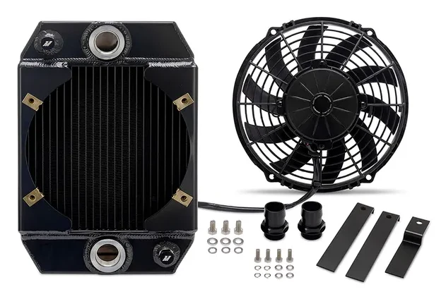 Mishimoto MMRAD-UNI-DRG Universal 9in Drag Race Performance Aluminum Radiator Black