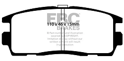 DP61797 Klocki hamulcowe GREENSTUFF EBC Brakes Chevrolet Captiva Opel Antara VAUXHALL Antara Chevrolet Equinox GMC Terrain Pontiac Torrent SATURN Vue Suzuki XL-7