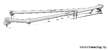 Rozpórka podłogi (Floor Bars) Ultra Racing for Toyota Corolla AE86 (A/B)
