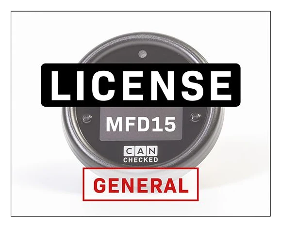 CANchecked Licencja Ogólna (LiveLogging Ethanol MPP2 CANswitch) dla MFD15