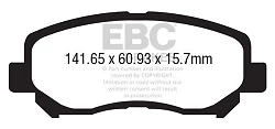 DP42134R Klocki hamulcowe YELLOWSTUFF EBC Brakes Mazda CX-5 2012-2017