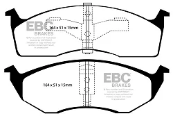 DP31065C Klocki hamulcowe REDSTUFF EBC Brakes Chrysler Concorde LHS New Yorker Dodge Intrepid Neon EAGLE Vision PLYMOUTH Neon