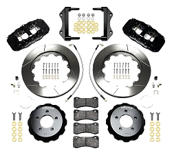 Wilwood 140-14067 AERO6 Big Brake Kit Przedni zestaw hamulcowy 14.25" Nacinany Czarny Dodge Chrysler