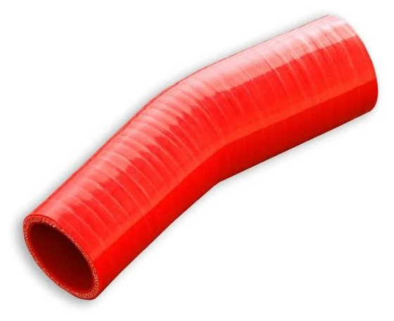 Silikonowe kolanko redukcyjne 23' 76/89mm Czerwony - 002376/89-R