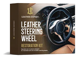 Leather Expert Steering Wheel Restoration Kit zestaw do renowacji skórzanej kierownicy czarny satynowy 4x50ml 200ml