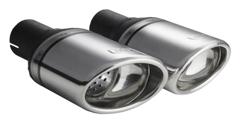 Uniwersalna końcówka tłumika owalna 120×80mm długość 120mm średnica montażowa 50mm - N1-27P/50