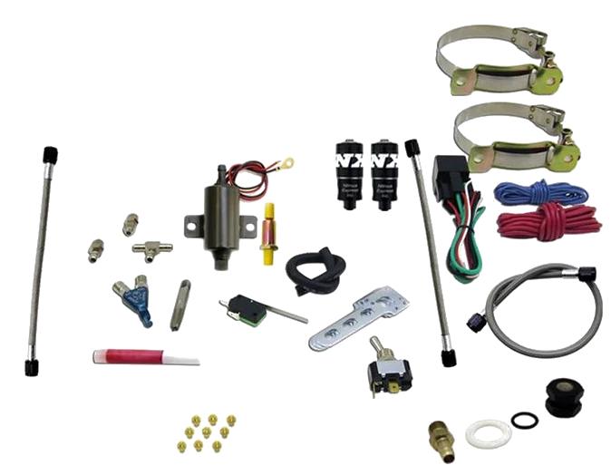 Two Cylinder Piranha System with Single Nozzle without Bottle Nitrous Express NX 60022-00P