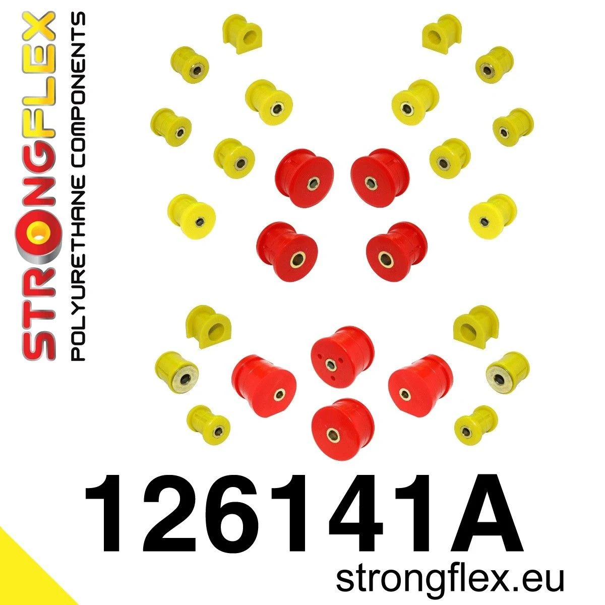 126141A: Zestaw poliuretanowy kompletny SPORT Mitsubishi Lancer EVO 4/5/6