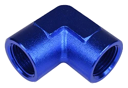 1/8 NPT 90' Nypel adapter żeńsko-żeński Niebieski