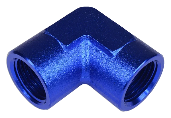 1/8 NPT 90' Nypel adapter żeńsko-żeński Niebieski