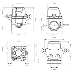 Nuke Performance liniowy tłumik pulsacji paliwa FPD110xi AN10