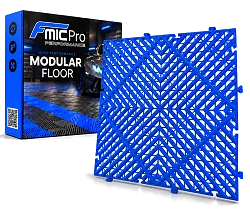Podłoga modułowa panelowa FMIC.Pro do garażu warsztatu 40x40cm 20mm Niebieski