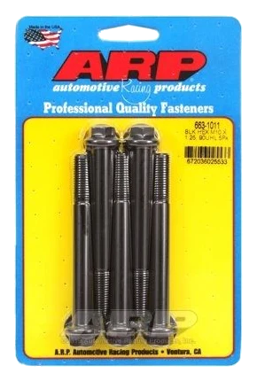 ARP Bolts 663-1011 śruby M10 x 1.25 x 90 Hex czarne oksydowane