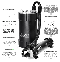 Nuke Performance 2G Fuel Surge Tank Kit for internal fuel pumps