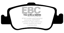 DP41949R Klocki hamulcowe YELLOWSTUFF EBC Brakes Toyota Auris Bemani