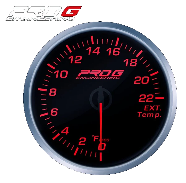 Wskaźnik Pro G Race Series RS, temperatury spalin EGT °F RED 52mm
