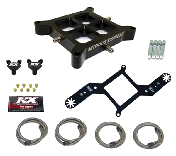 Dual Stage Billet Crossbar Plate Convesion 4150 Flange 100-500Hp Nitrous Express NX NX616