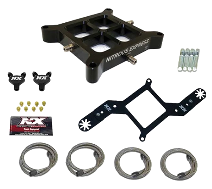 Dual Stage Billet Crossbar Plate Convesion 4150 Flange 100-500Hp Nitrous Express NX NX616