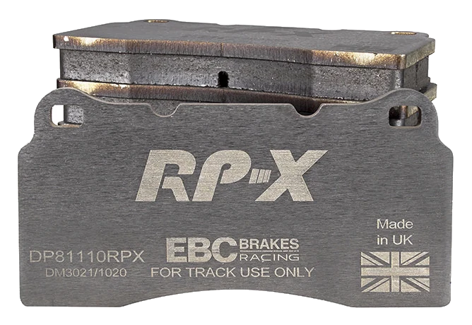 DP81110RPX Sportowe klocki hamulcowe RP-X Racing EBC Brakes Aston Martin DB7 Vanquish Chrysler USA Viper SRT-10 Daimler Super V8 DE TOMASO Pantera 90 Si Dodge USA SRT Viper Viper SRT-10 Vipe