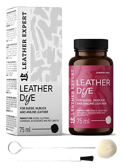 Leather Expert Leather Dye farba do zamszu nubuku aniliny - Cherry Pink 75ml