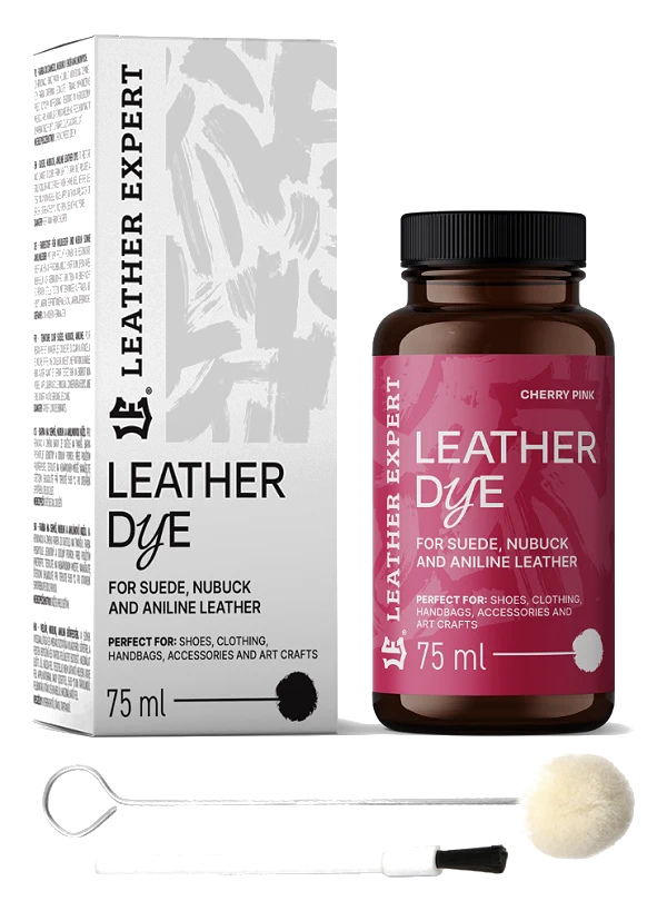 Leather Expert Leather Dye farba do zamszu nubuku aniliny - Cherry Pink 75ml