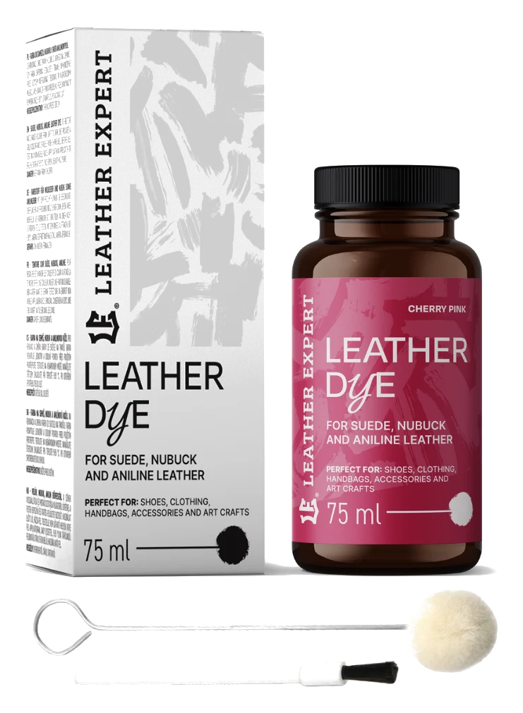 Leather Expert Leather Dye farba do zamszu nubuku aniliny - Cherry Pink 75ml