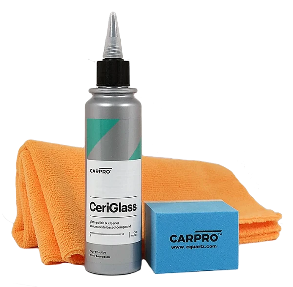 CAR PRO CeriGlass Polish KIT zestaw do polerowania szyby szkła 150g