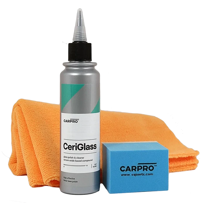 CAR PRO CeriGlass Polish KIT zestaw do polerowania szyby szkła 150g