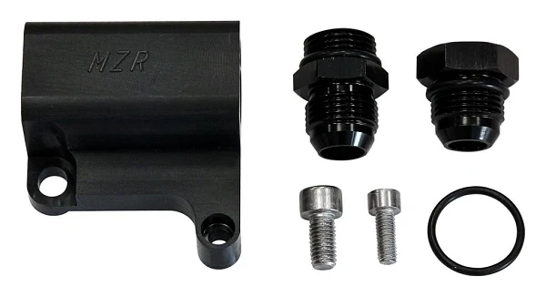 Adapter podwójnego spływu z głowicy MZR Garage Nissan Skyline Stagea RB20 RB25 RB26